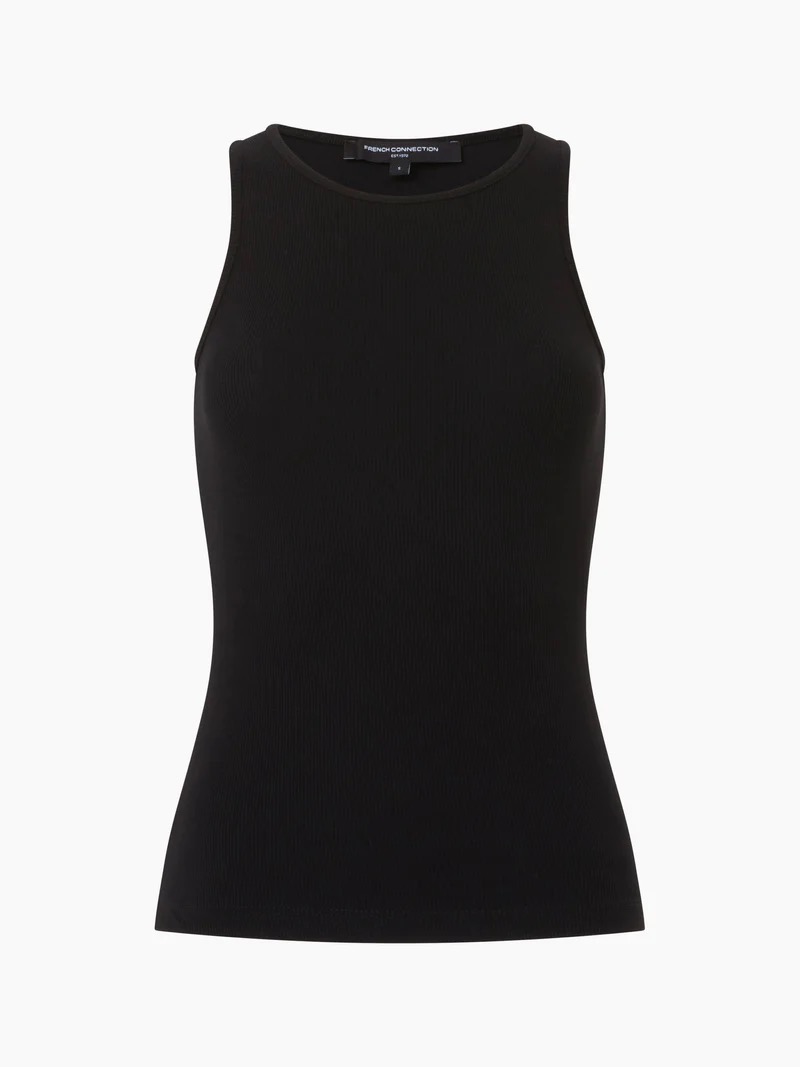 French Connection Rassia Sheryle Ribbed Tank | Black
