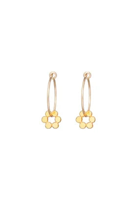 One & Eight Ltd 2436 Gold Holly Fern Earrings