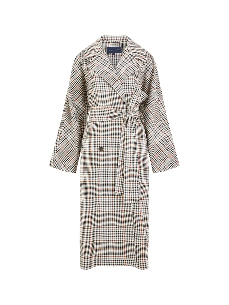 French Connection Dandy Check Trench Coat | Check Multi