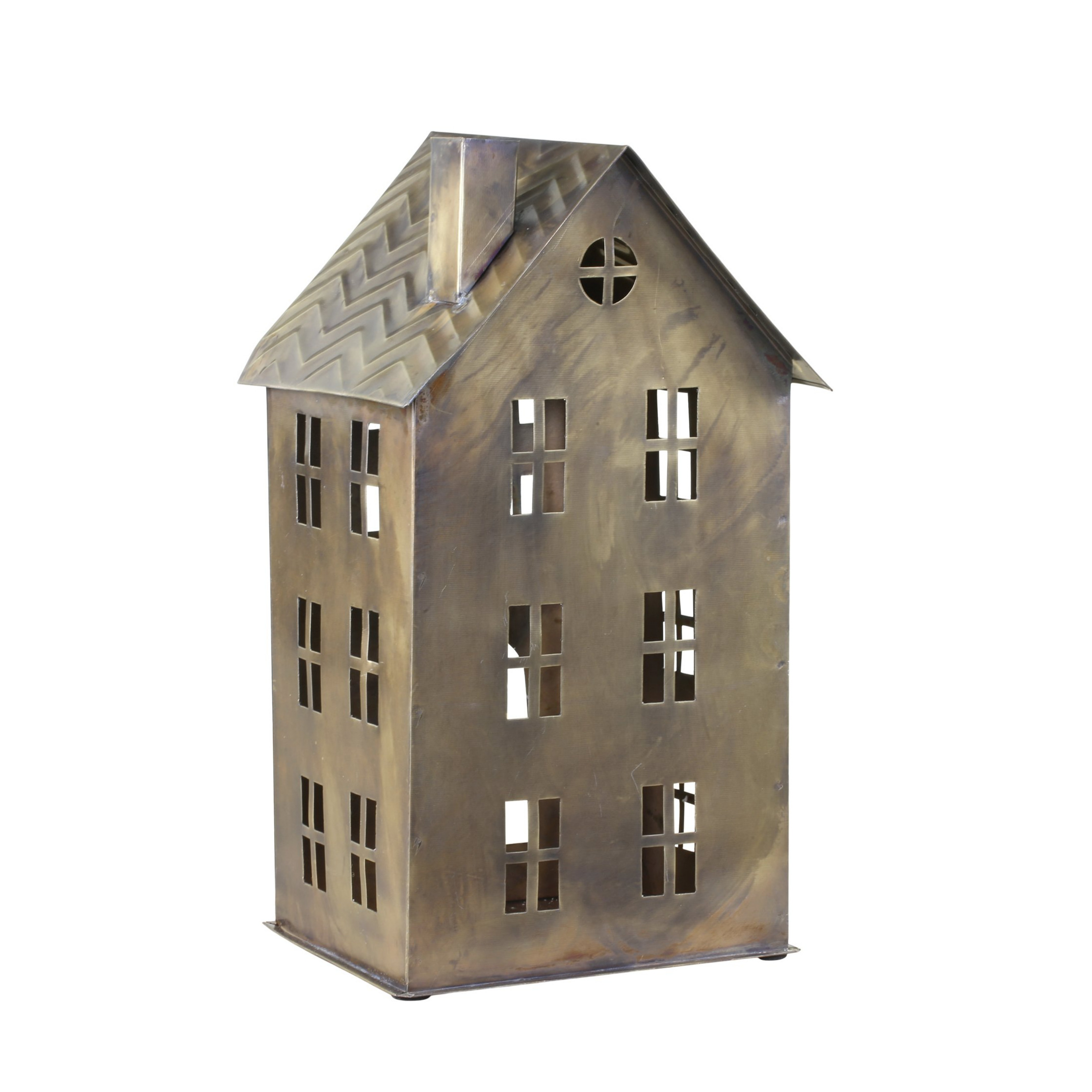 Chic Antique BRASS CANDLE HOUSE N0.1