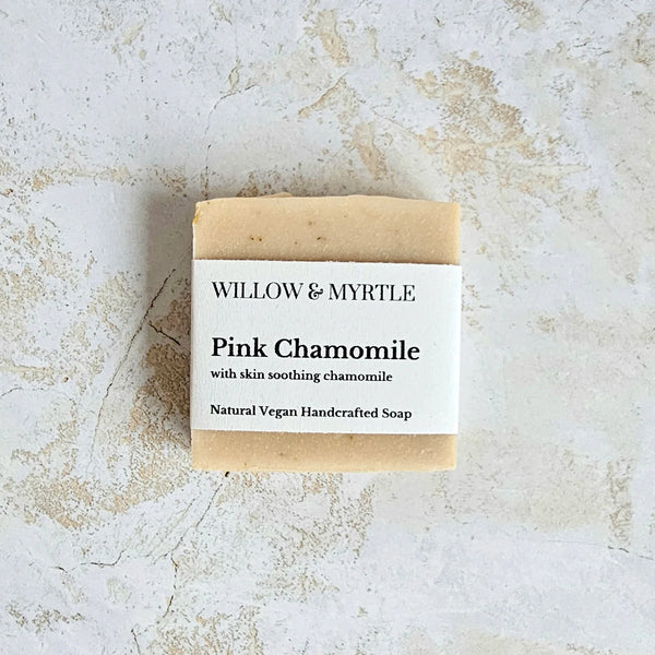 Willow & Myrtle Pink Chamomile Soap With Skin Soothing Chamomile