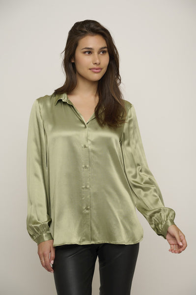 Rino and Pelle Sae Blouse In Sea Moss
