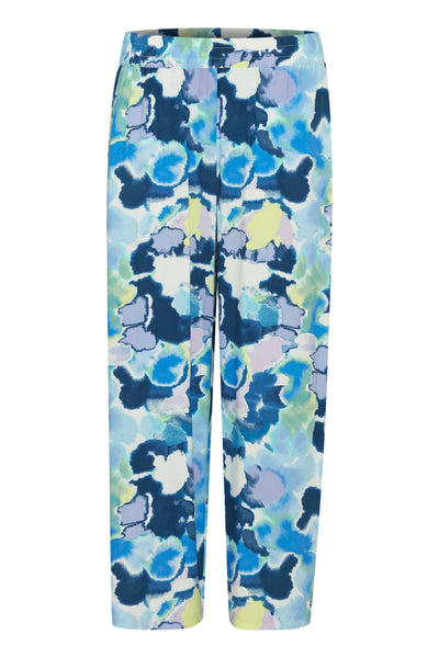 b.young Mjoella Crop Pants 2 In Angel Blue Watercolor Mix