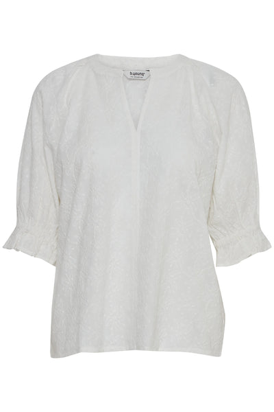 b.young Genna Blouse In Marshmallow