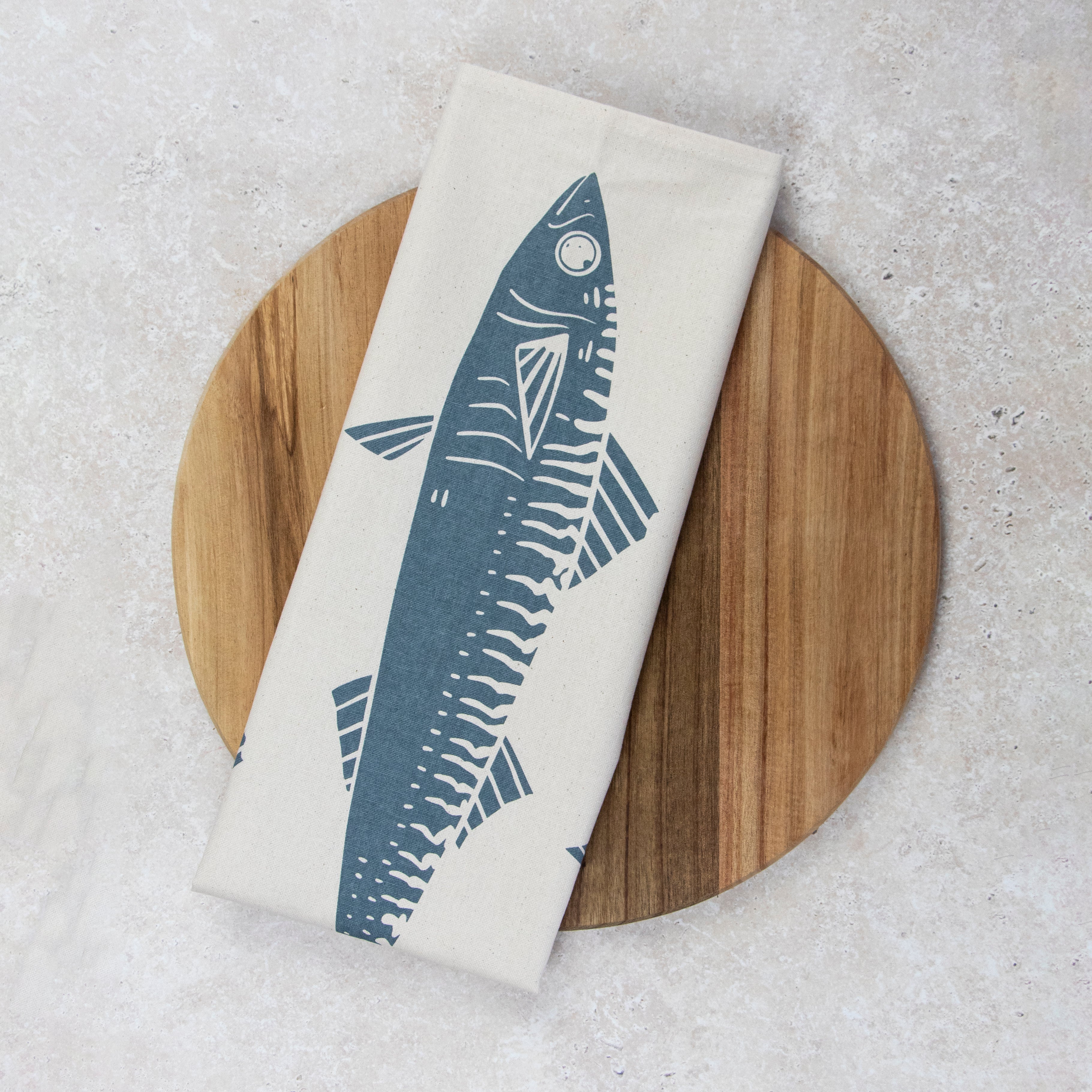 LIGA Organic Tea Towel | Mackerel