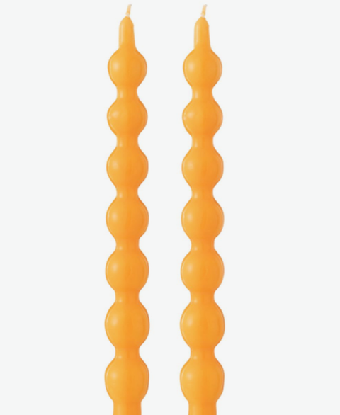 J-Line Set of 2 Orange Gourd Candles