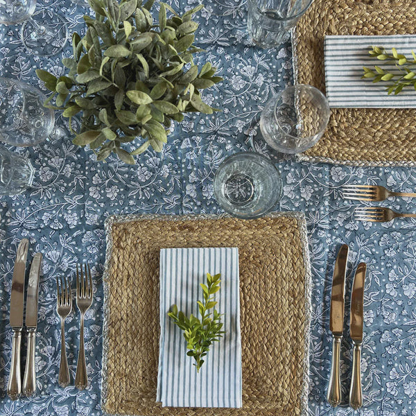 Faro Home Florence French Blue Tablecloth