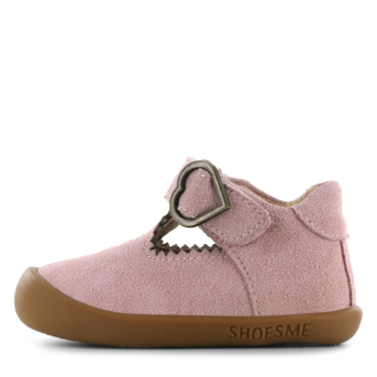 Shoesme Baby-flex Pink T-bar (suede)