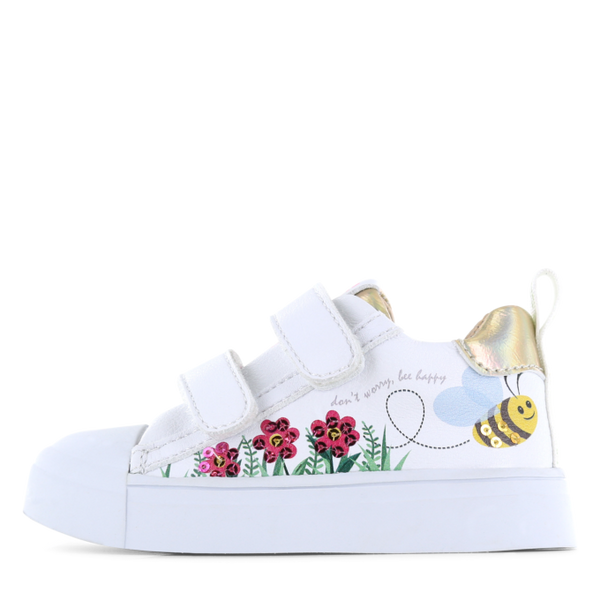 Shoesme Girls Springtime Velcro Shoes - Bee