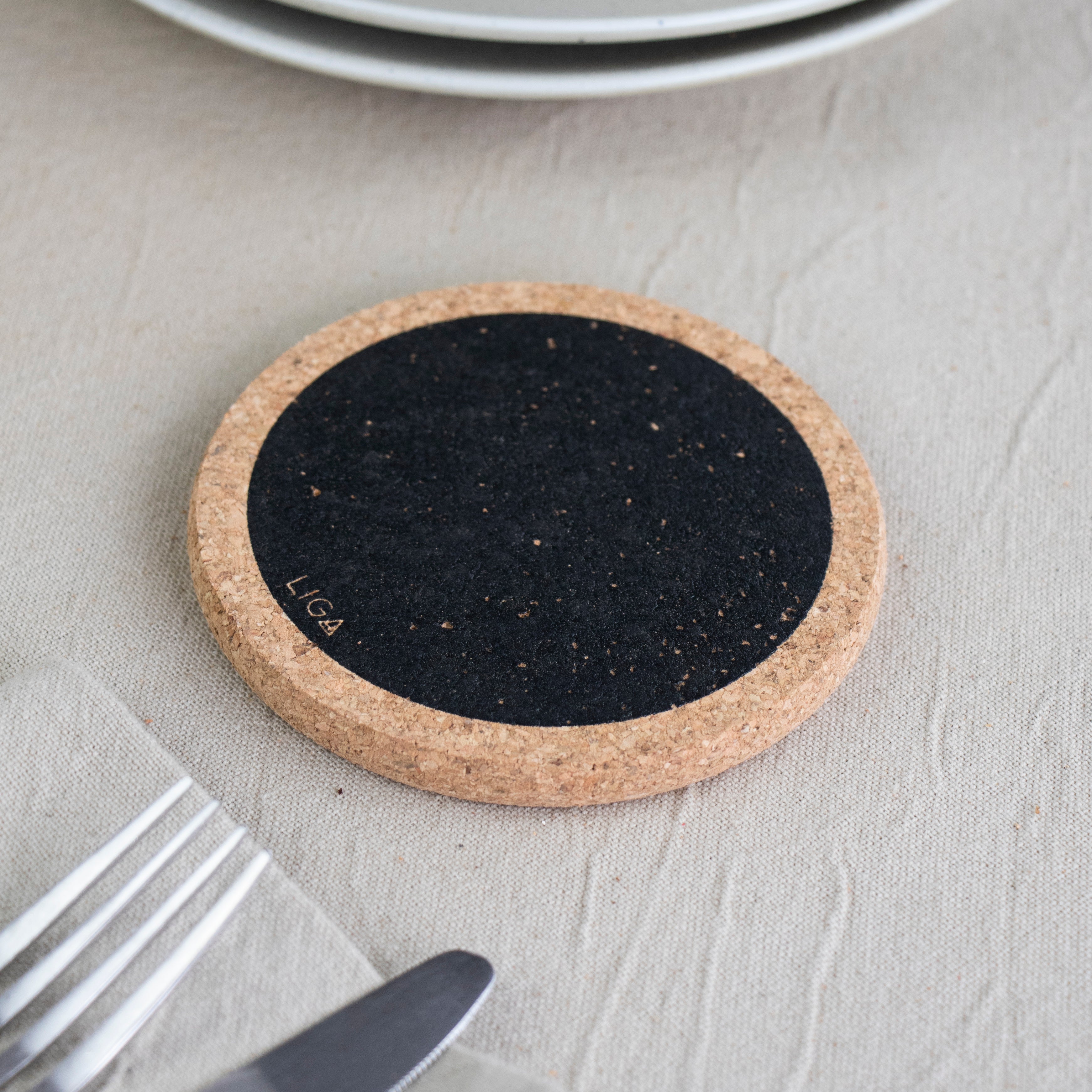 LIGA Cork Coaster Black Hole