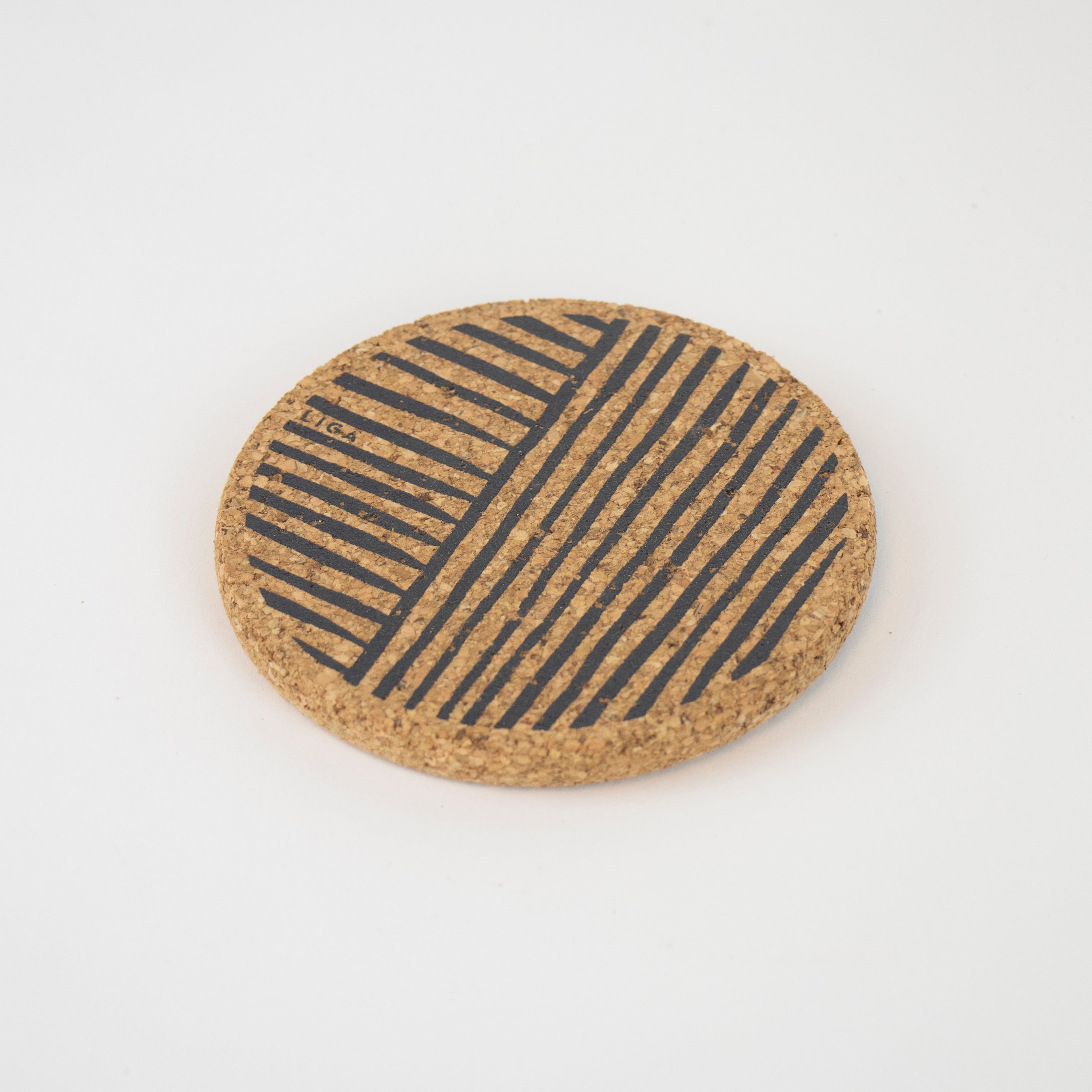 LIGA Single / Grey Cork Coasters | Plough