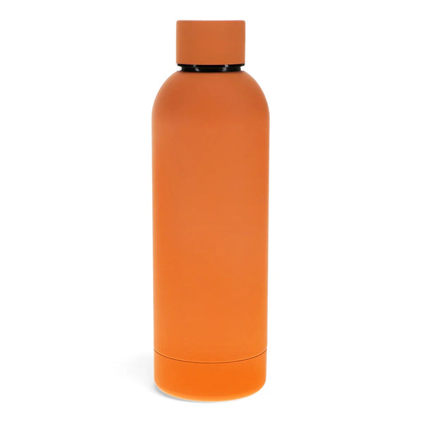 Rex London Rubber Coated Steel Bottle 500ml - Orange