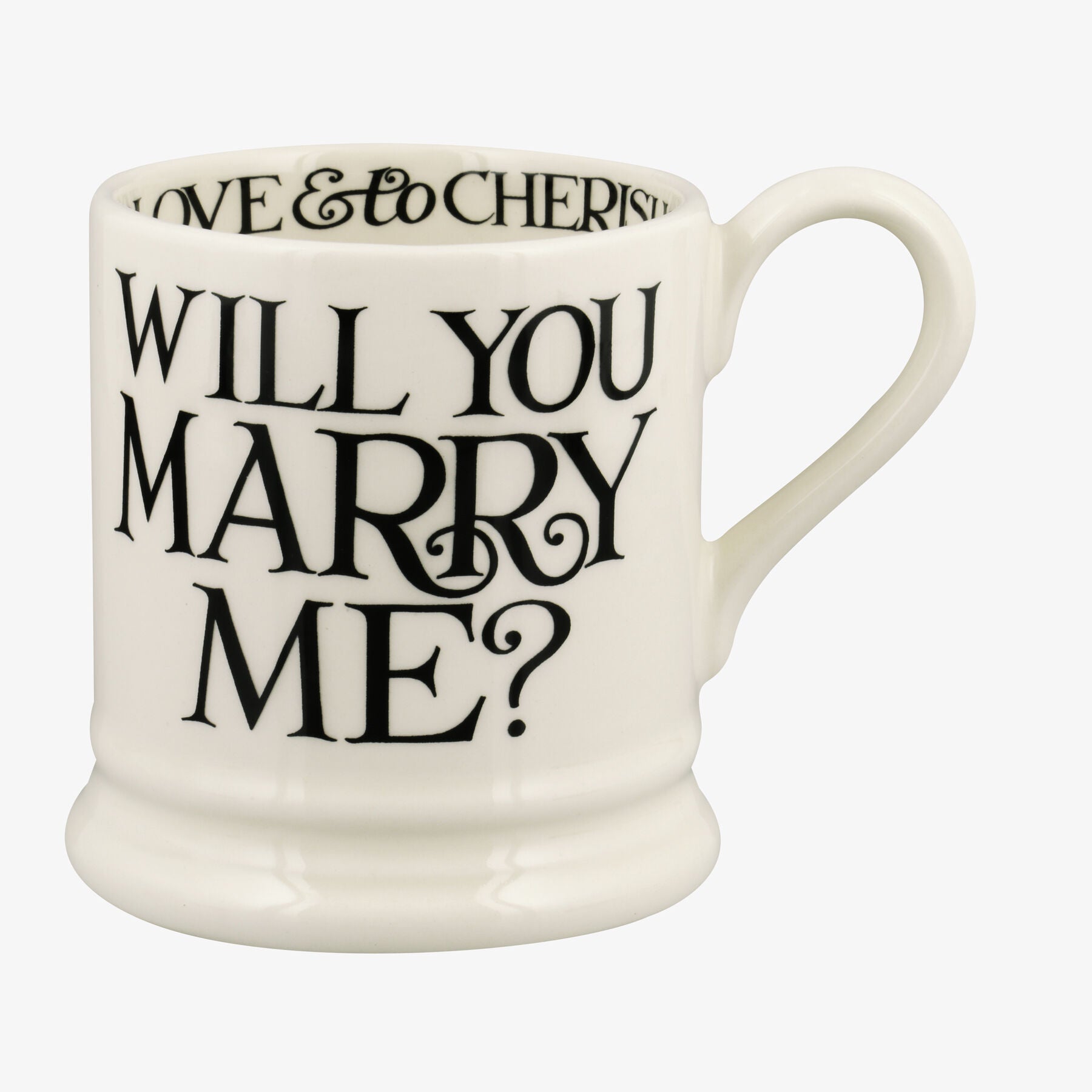 Emma Bridgewater Will You Marry Me 1/2 Pint Mug
