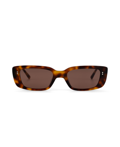 MESSYWEEKEND Sunglasses Grace In Tortoise W. Brown Lenses