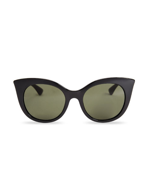 MESSYWEEKEND Sunglasses Thelma In Black W. Green Lenses