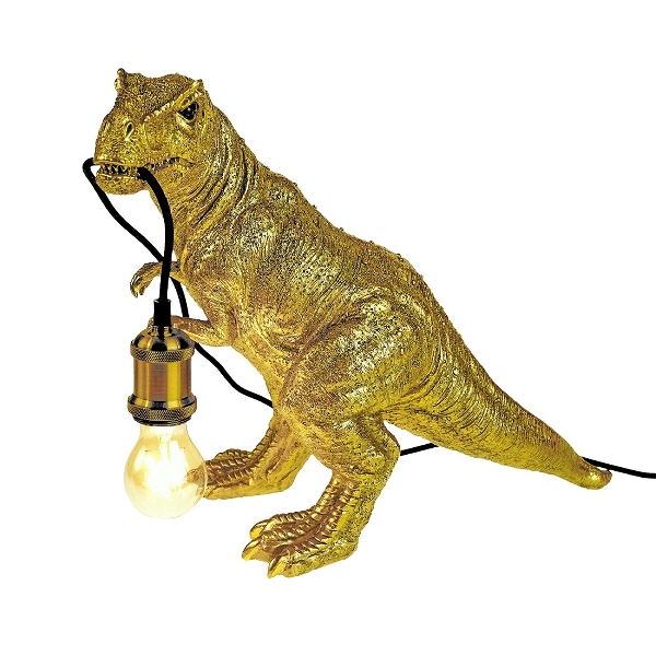 Werner Voss Rexy Dinosaur Gold Table Lamp