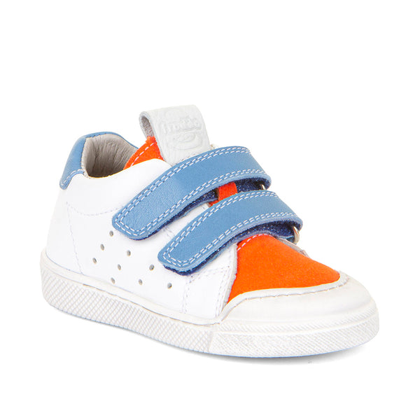 Froddo Rosario (Recycled) White / Orange Double Velcro Sneakers