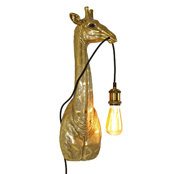 Werner Voss Gold Lucie Giraffe Wall Light