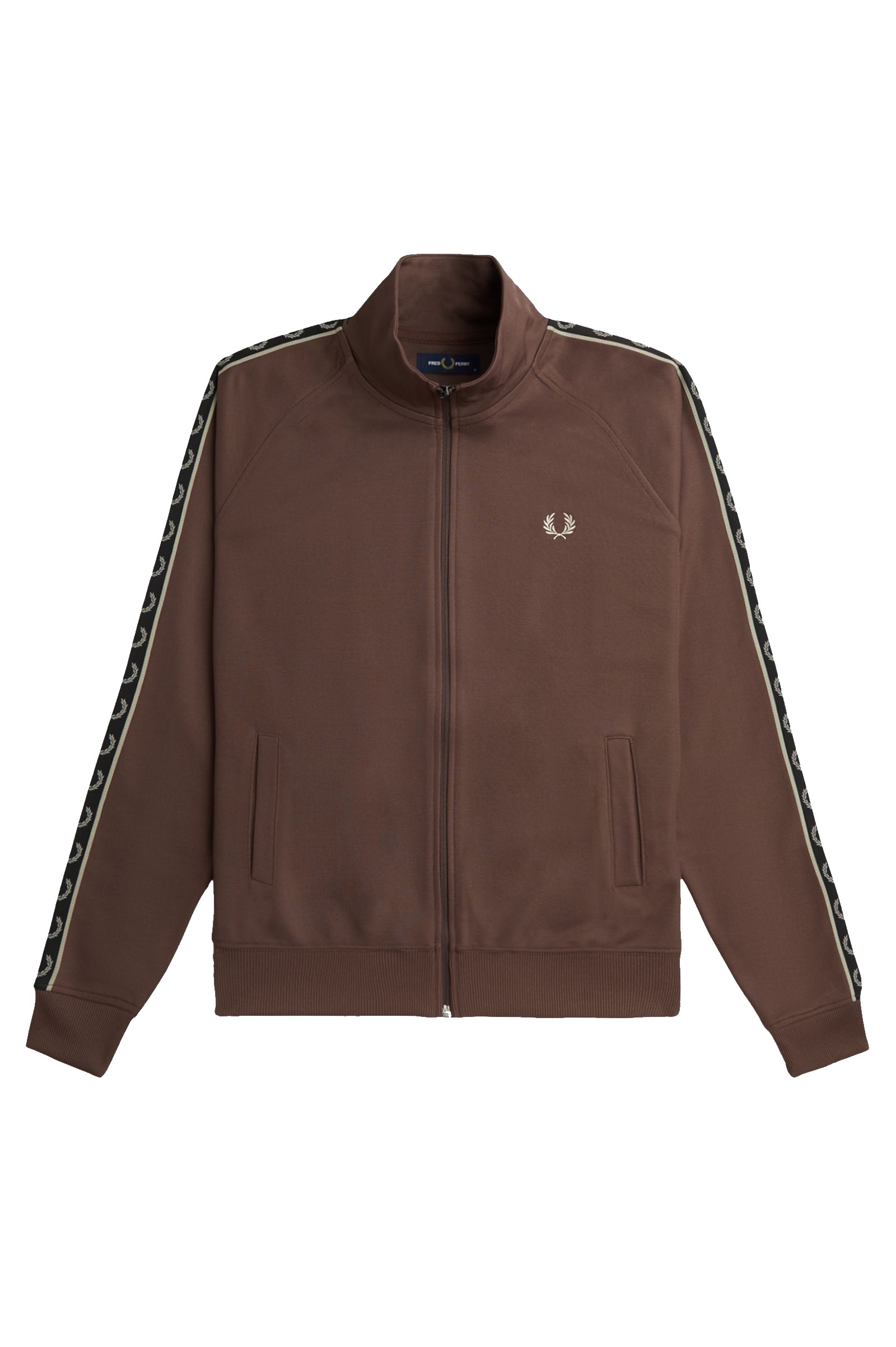 Fred Perry Contrast Tape Track Carrington Brick / Warm Grey