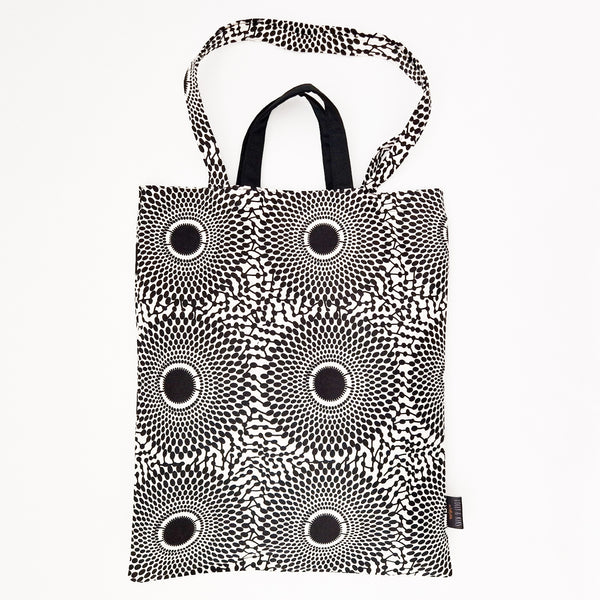 Lolly  &  Kiks Lined Tote Bag - Black And White