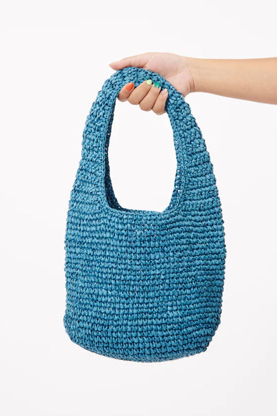FRNCH Nessa Crochet Electric Blue Bag