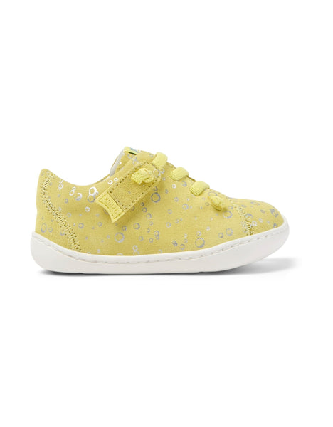 Camper Peu Cami Velcro Kids Shoes - Yellow Bubbles