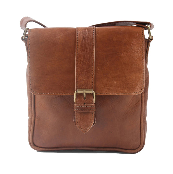 Atelier Marrakech Light Brown Jacque Leather Crossbody Bag
