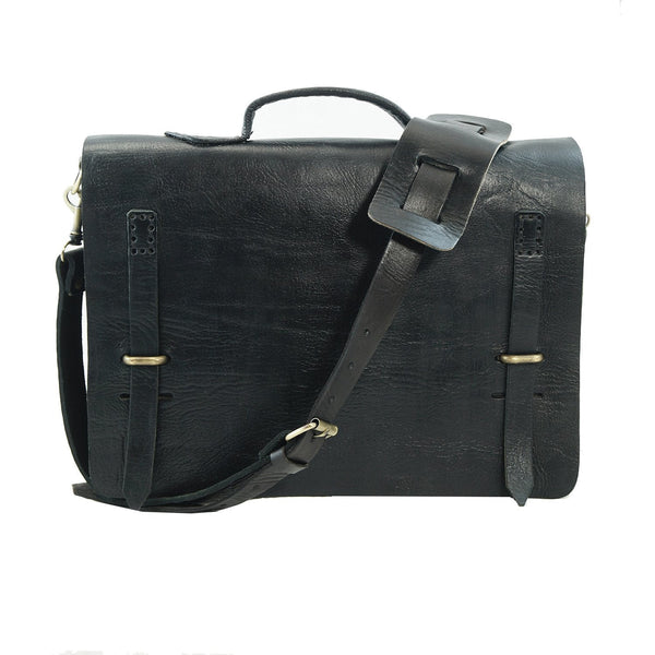 Atelier Marrakech Camden Loop Briefcase Bag - Black