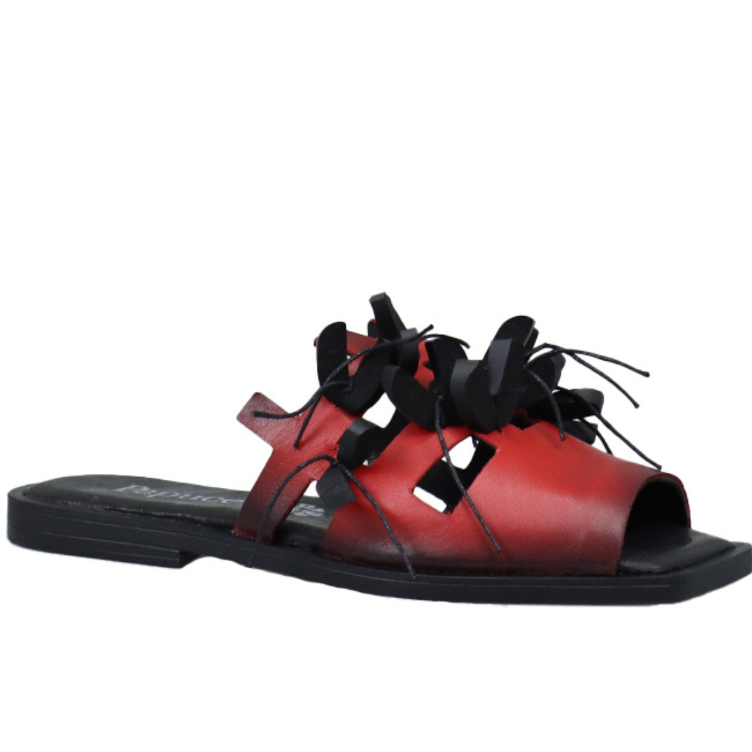 Papucei Red Papucei Nashi Flat Sandal