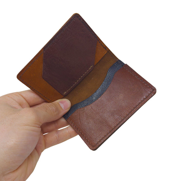 Atelier Marrakech Classic Handcrafted Leather Card Holder Folded Wallet