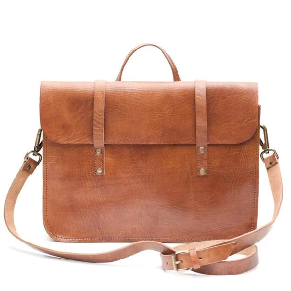 Atelier Marrakech Jordan Leather Messenger Bag Light Brown