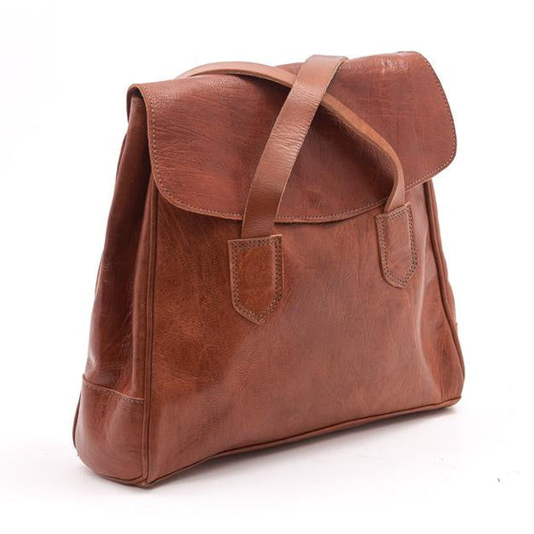Atelier Marrakech Backpack Tote Light Brown Leather Bag