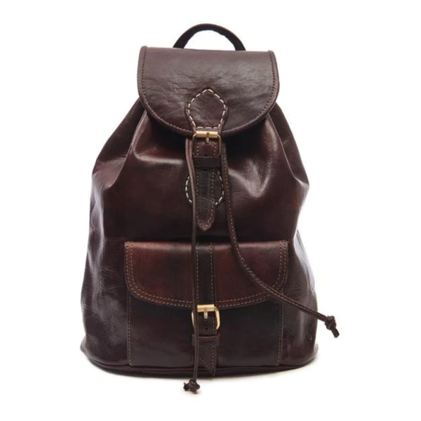 Atelier Marrakech Dark Brown Small Sac A Dos Leather Backpack