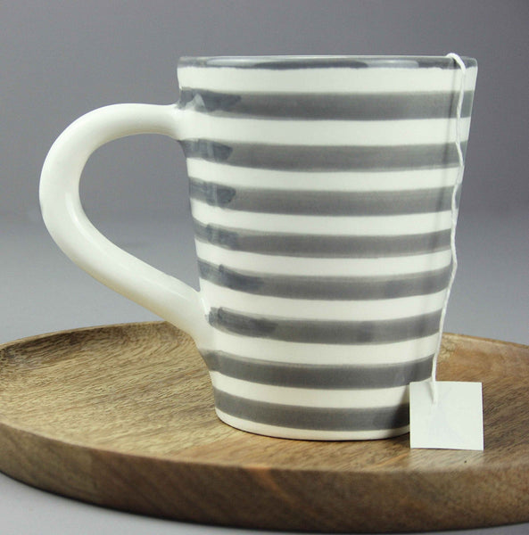 Artisan Stories Striped Ceramic Mug