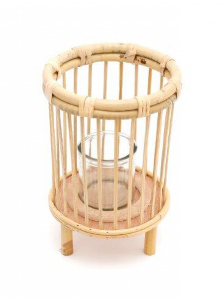 Sifcon Rattan Candle Holder - 17x26