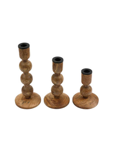 Sifcon Light Wood Candleholder - Small