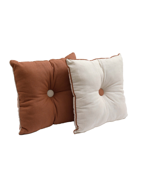 Temerity Jones Double Sided Cushion - Terracotta