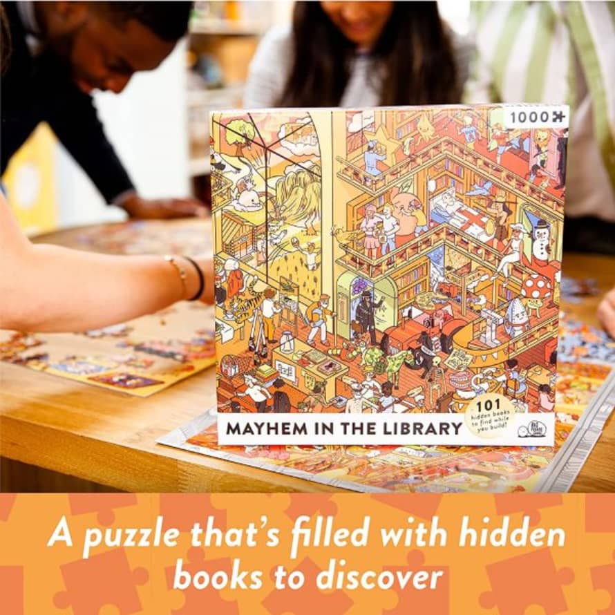 Abrams & Chronicle Books [UK TEST] 1000pc Jigsaw Puzzle Mayhem At The Library Puzzle