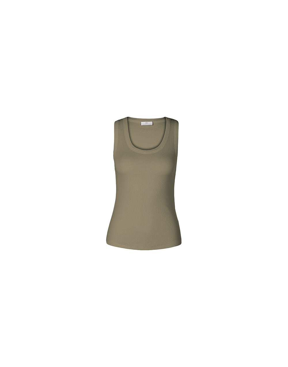 Riani Thick Hem Ribbed Vest Top Col: 544 Terre, Size: 14
