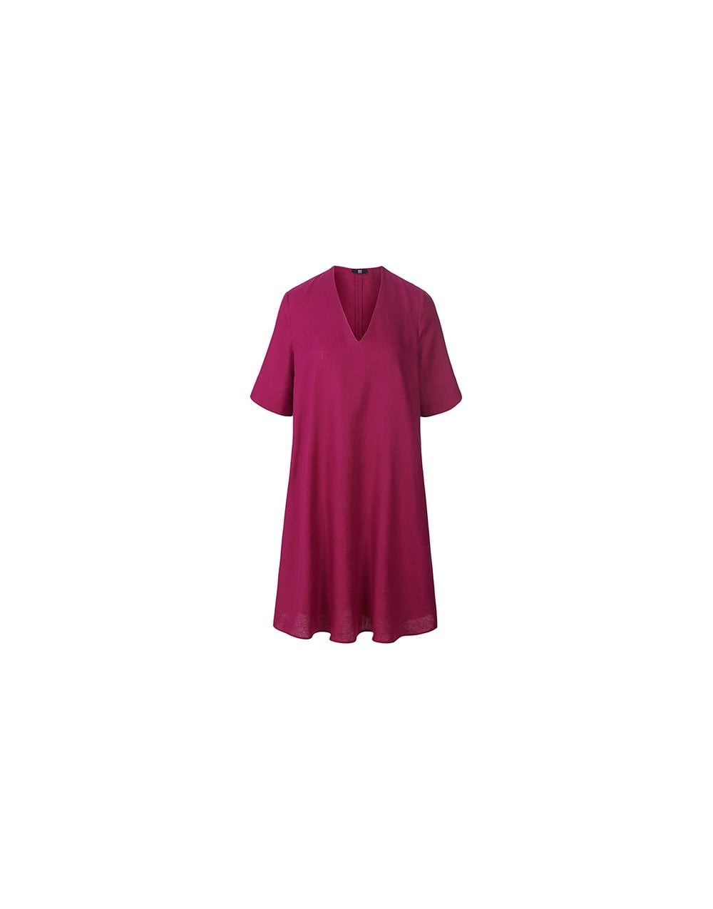 Riani V Neck Folded Short Sleeve Loose Dress Col: 707 Macaron Pink, Si