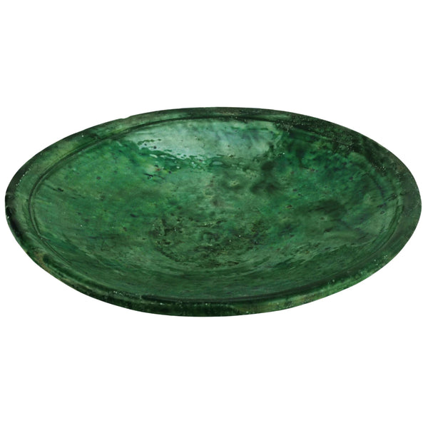 Artisan Stories Plate ⌀18-20 cm / Green Tamegroute Decor Plate