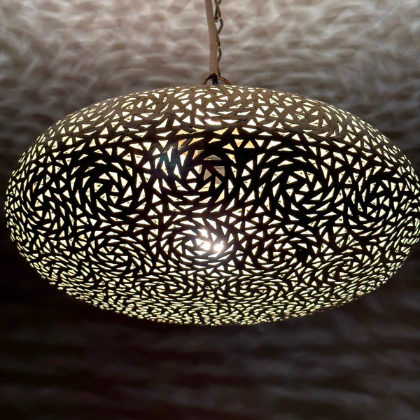 Artisan Stories Silver / D40 cm Moroccan Spherical Ceiling Lamp