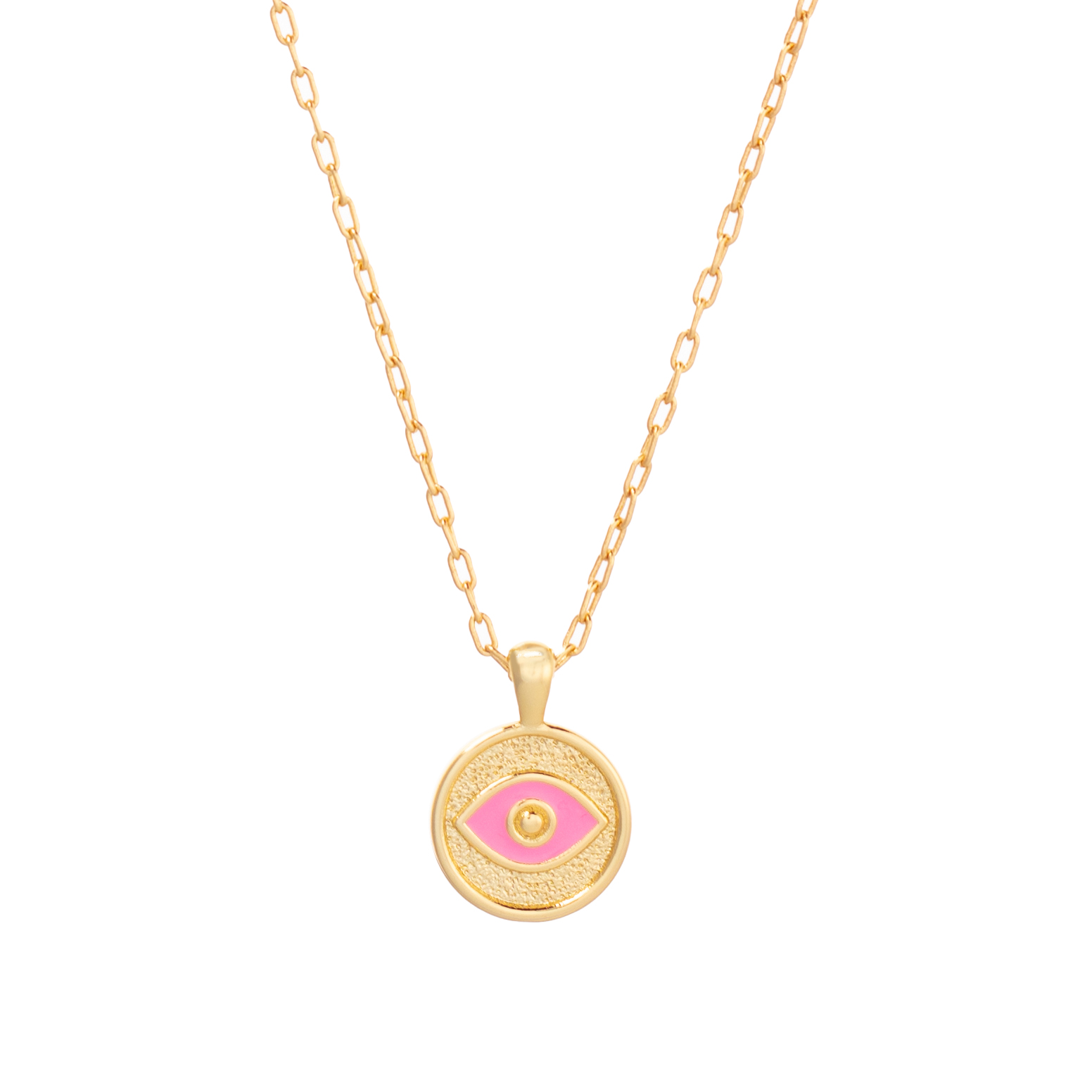 Talis Chains Talis Chains Evil Eye Pendant Necklace Pink
