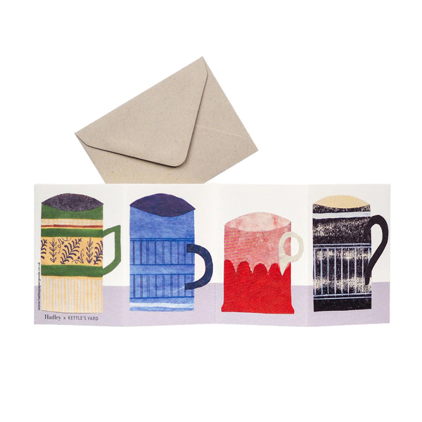 Hadley Paper Goods Fathers Day Card Concertina Mugs
