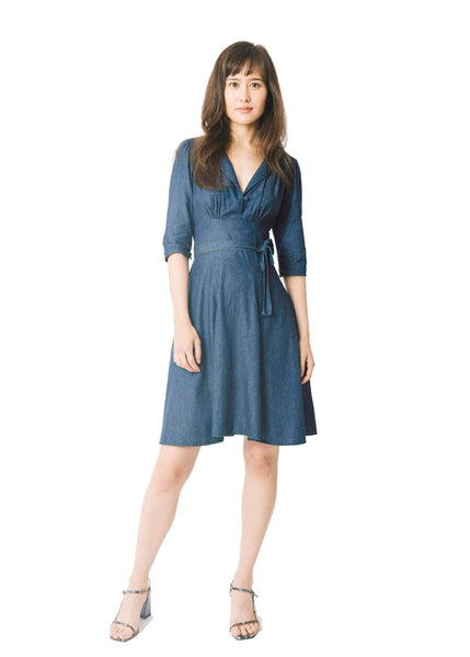 Percy Langley Chambray Dorothy Dress By Elaine Bernstein