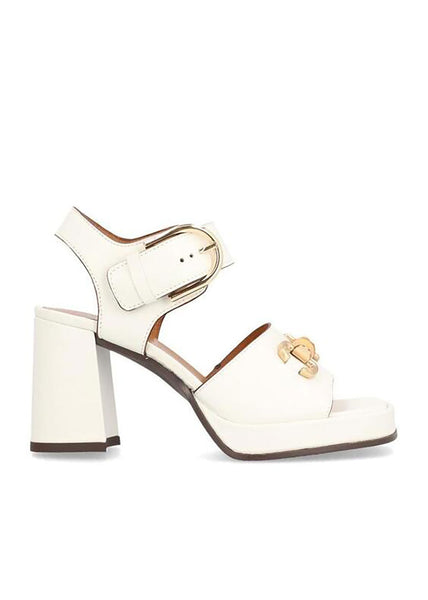 Alpe Chiara Heeled Sandals - White