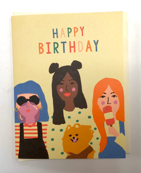 1973 Girl Party Card