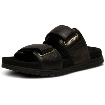 Woden Lisa Leather Sandals-black-wl928