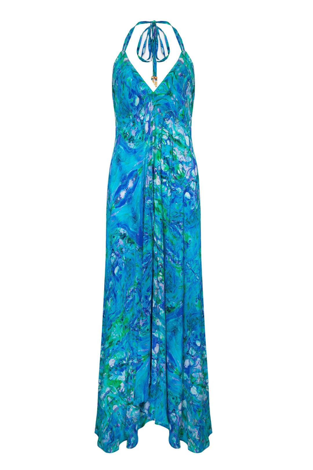 Sophia Alexia Turquoise Glow Silk Ibiza Dress