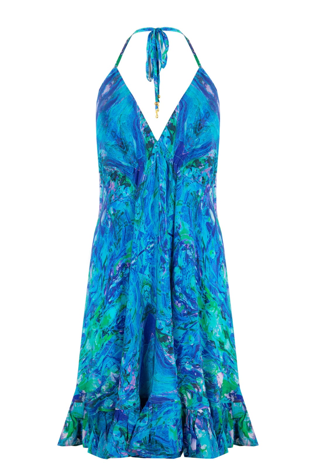 Sophia Alexia Turquoise Glow Mini Ibiza Dress